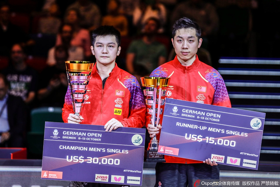 德国赛樊振东胜许昕夺冠