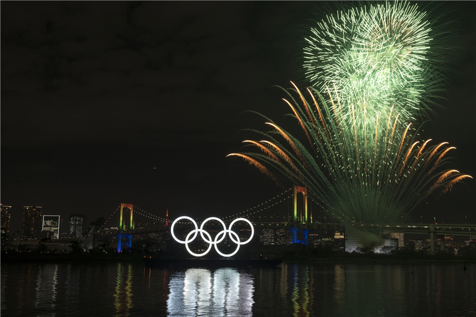 东京奥组委庆祝奥运倒计时半年