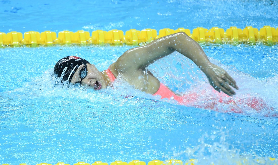 军运会女子400自王简嘉禾夺冠