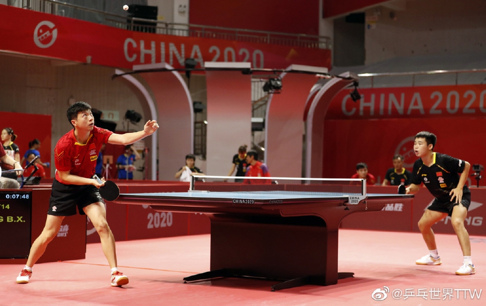 模拟赛马龙许昕樊振东男团晋级