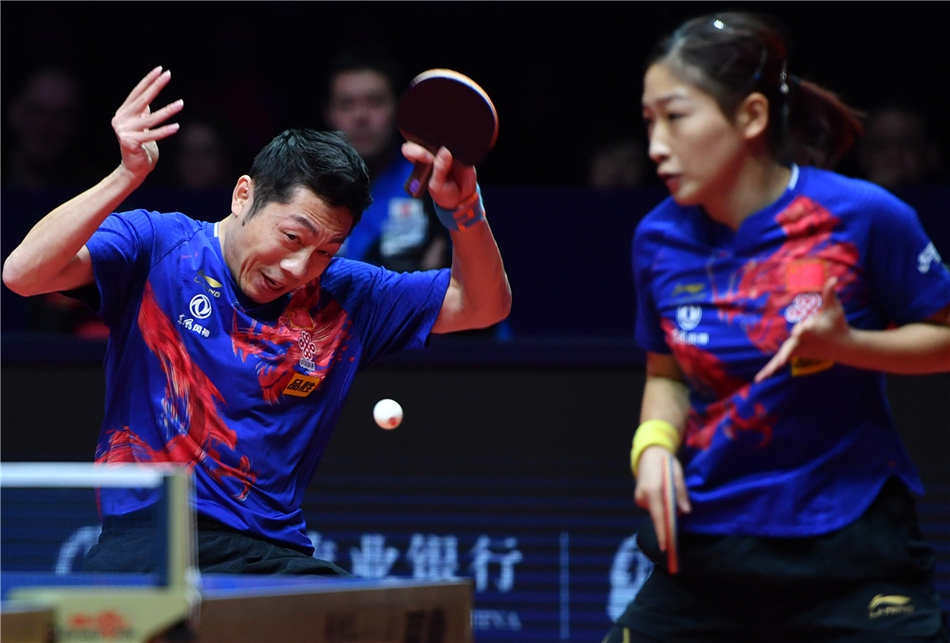 总决赛许昕/刘诗雯混双夺冠