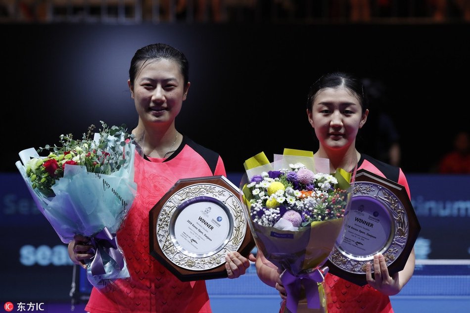 国乒2018冠军回顾50金战绩显眼