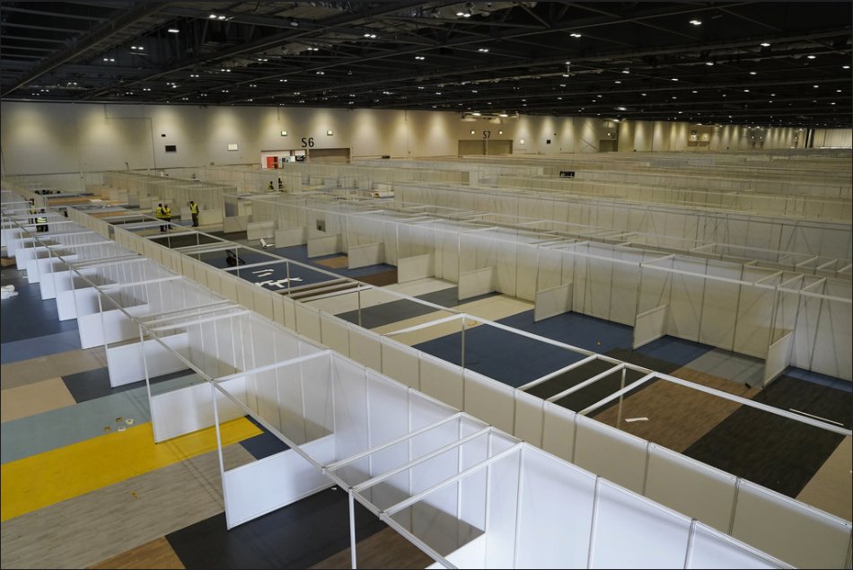 伦敦奥运场馆改成方舱医院