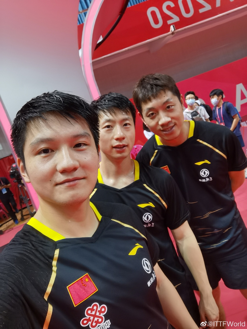 模拟赛马龙许昕樊振东男团夺冠