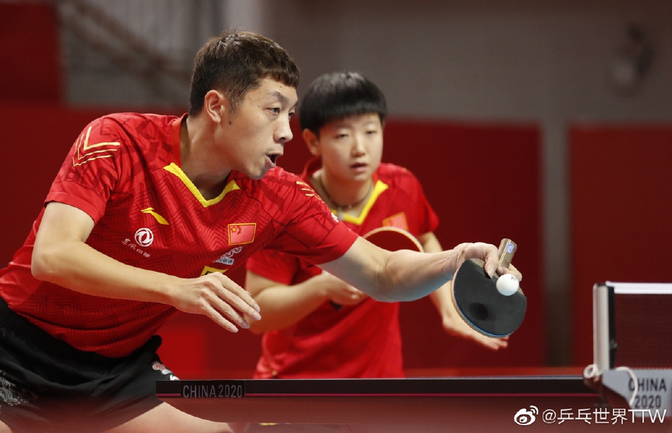 奥运模拟赛许昕/孙颖莎进决赛