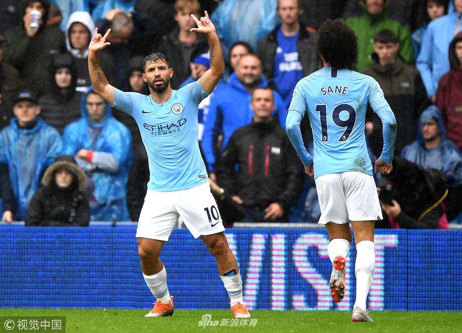 阿圭罗庆祝破门