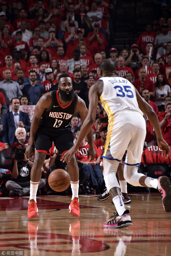 杜兰特单挑哈登