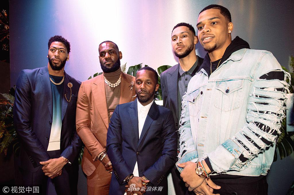 詹姆斯经纪人账下球员聚会 詹皇浓眉合体