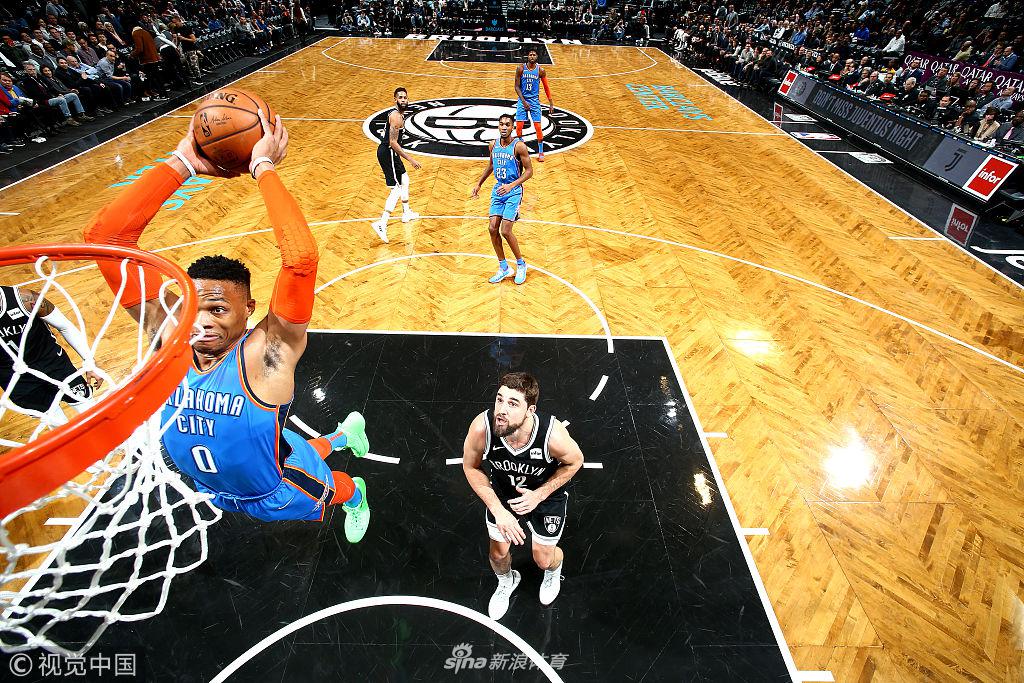 威少生涯108次三双 超越基德成NBA历史第三