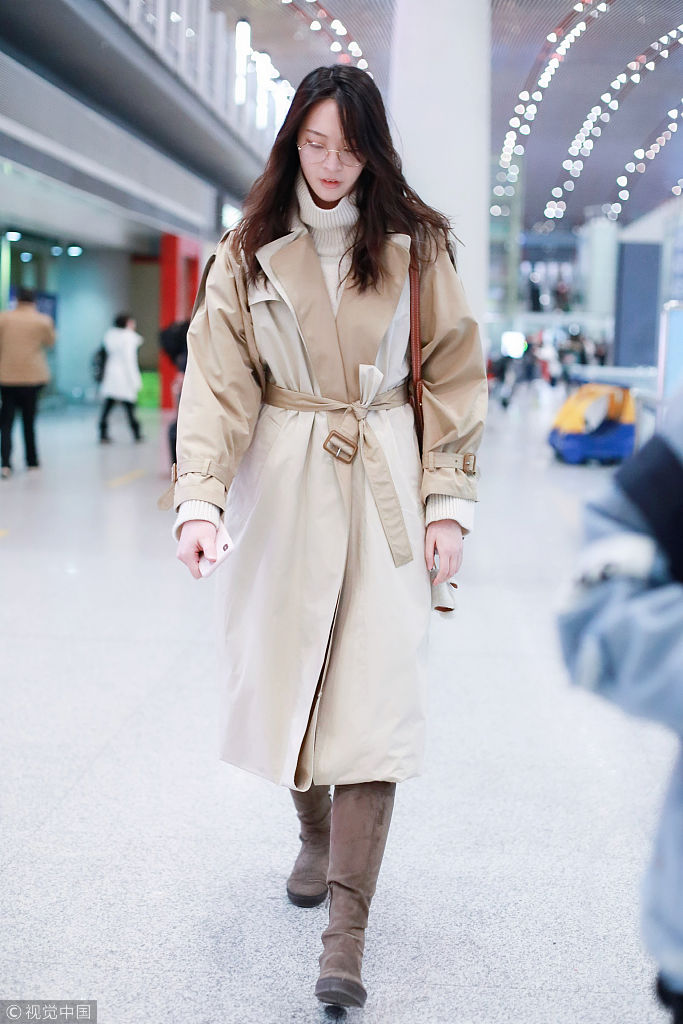 惠若琪戴眼镜文艺范儿女神