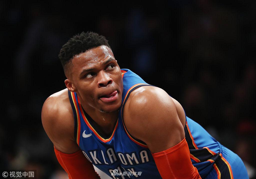 威少生涯108次三双 超越基德成NBA历史第三