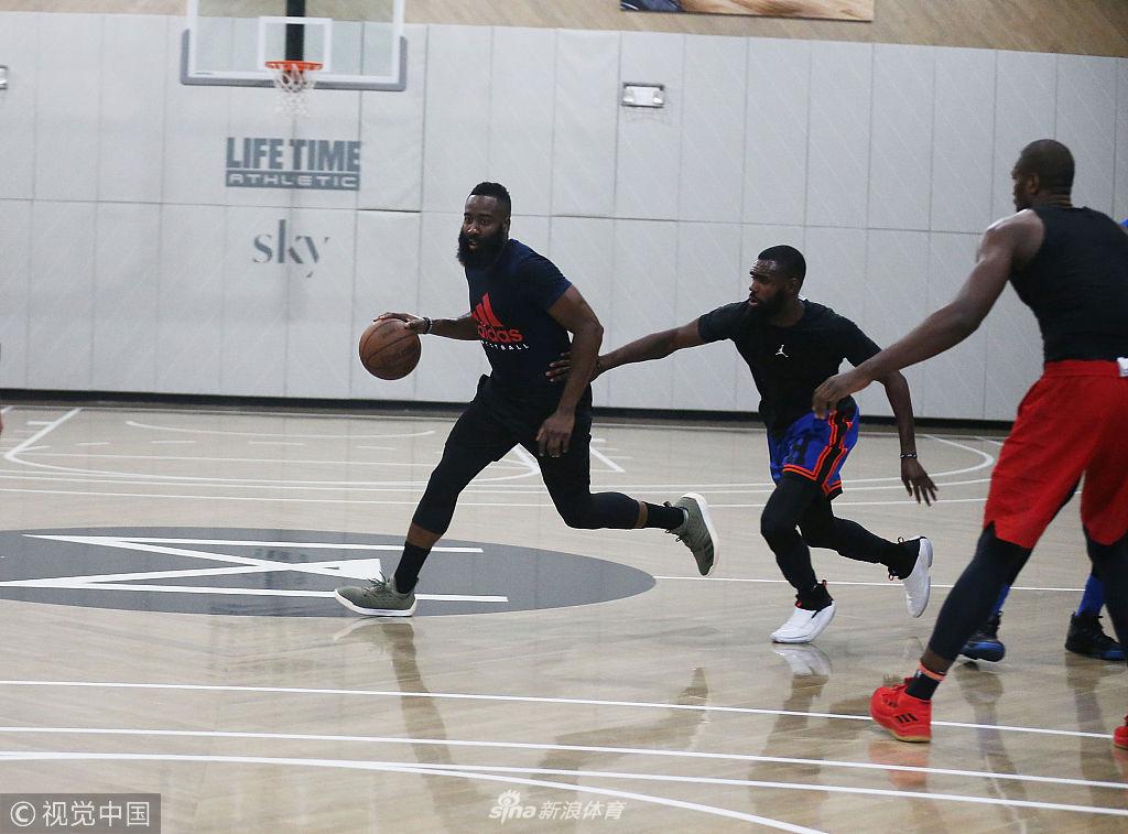 火箭大杀器合体！哈登安东尼纽约合练