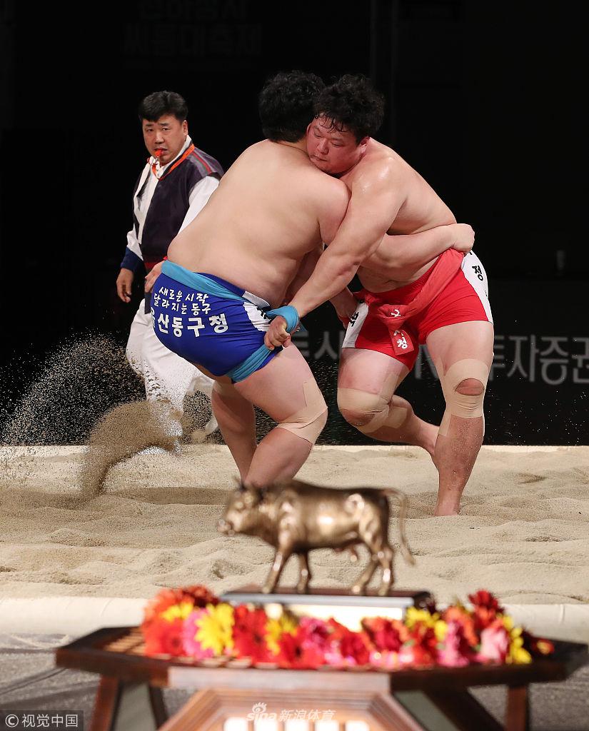 韩朝民俗摔跤共同入选非遗