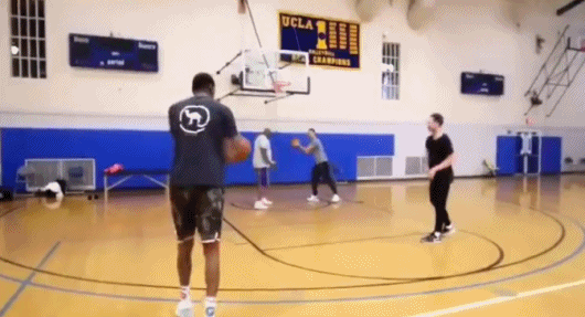 杜兰特训练三分视频曝光！恢复投篮第6天 他就把三分线当罚球线