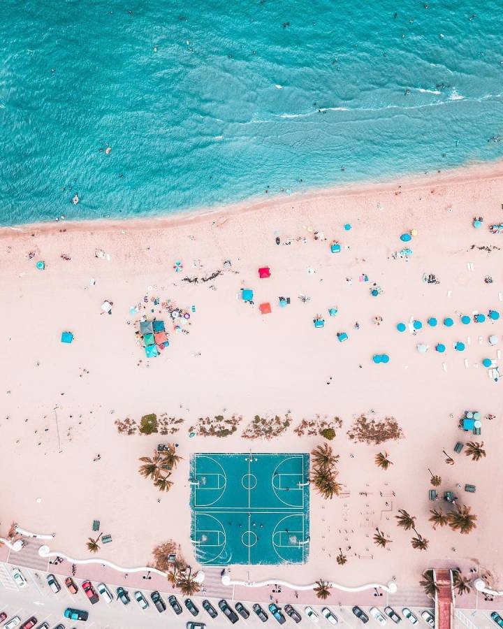 全世界最美的9个海边篮球场!吹着海风打球啥感觉?