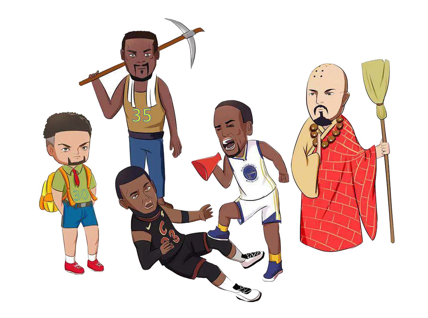 策划|詹姆斯34岁生日快乐！用漫画回顾联盟第一人33岁这一年