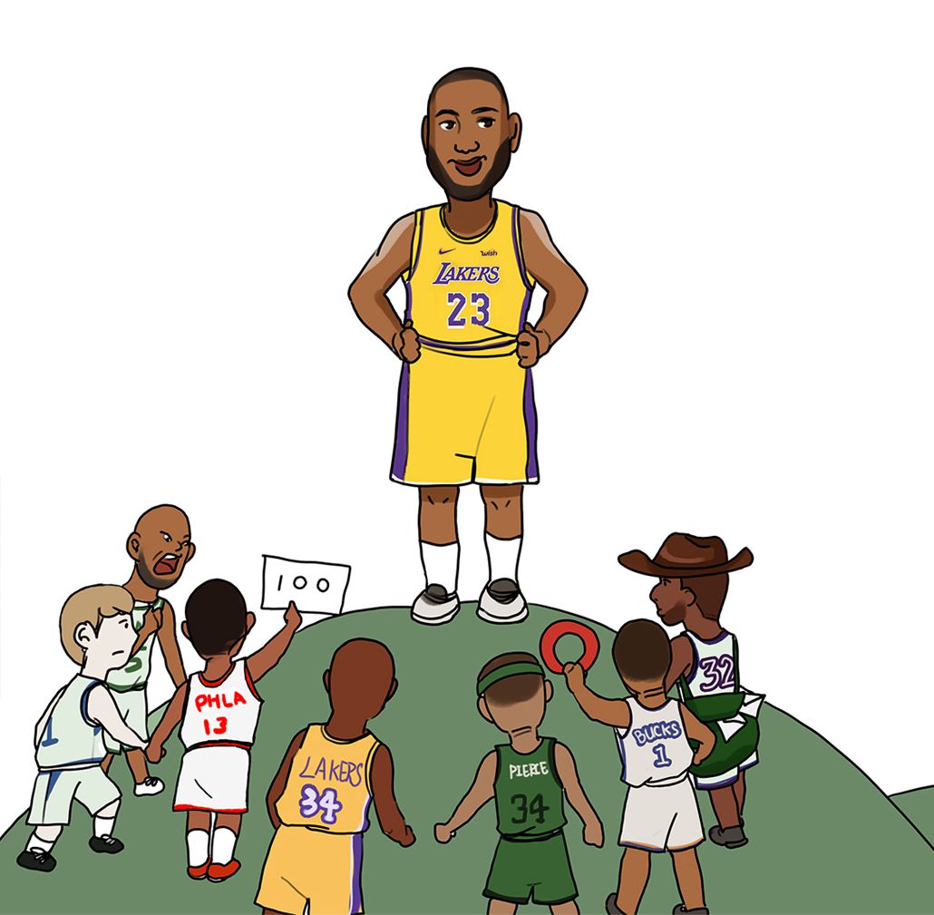 策划|詹姆斯34岁生日快乐！用漫画回顾联盟第一人33岁这一年