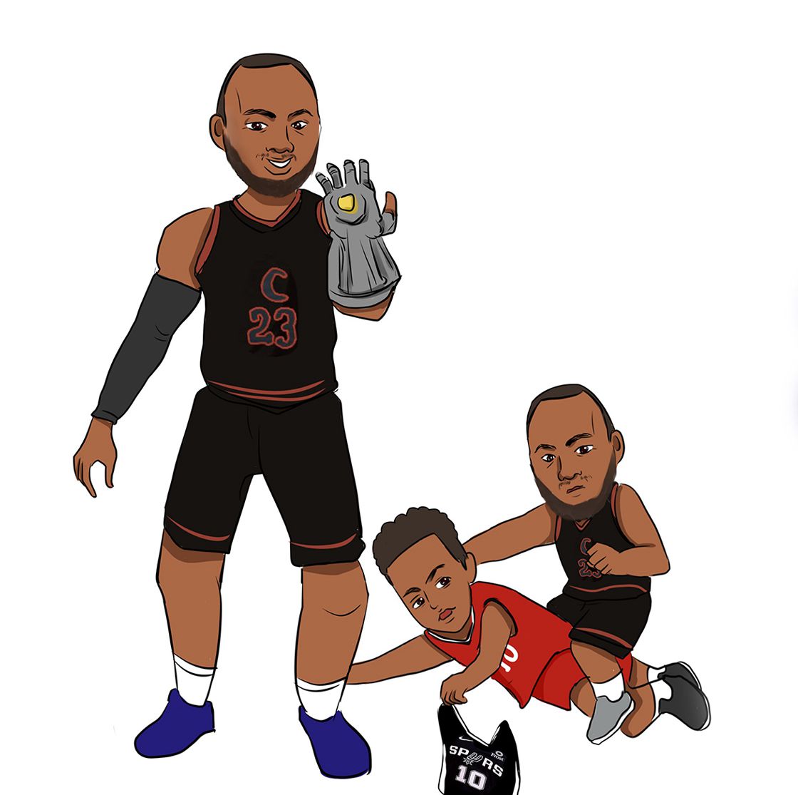 策划|詹姆斯34岁生日快乐！用漫画回顾联盟第一人33岁这一年