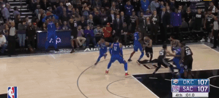 威少命中全场唯一一个三分完成压哨绝杀