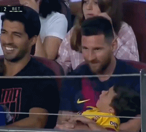 梅西父爱宠溺的一面 儿子太萌