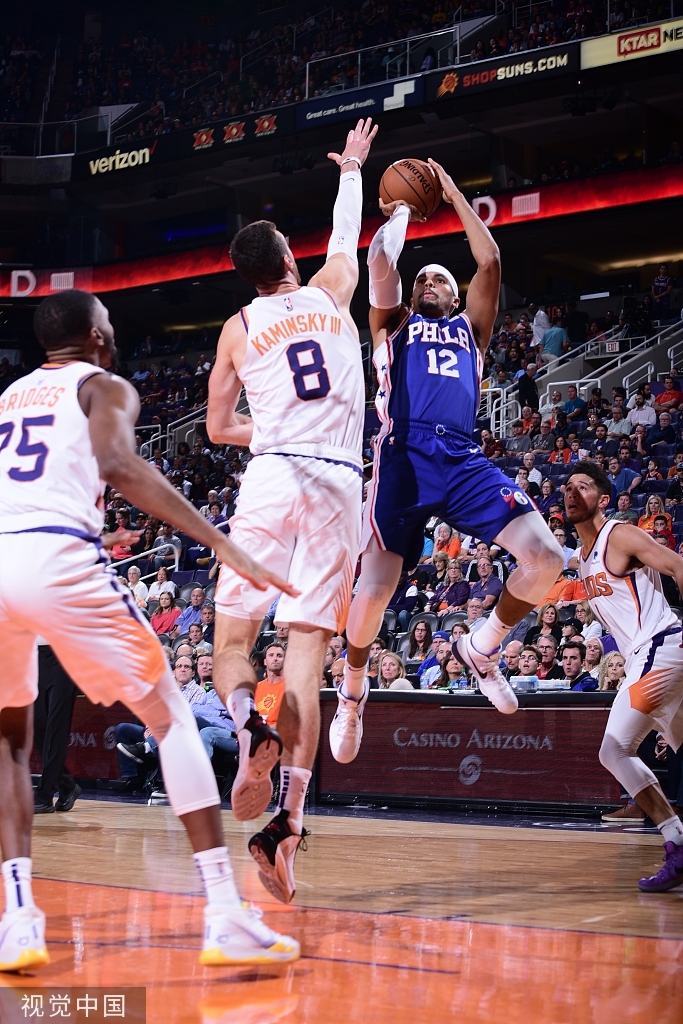 [NBA常规赛]76人109-114太阳