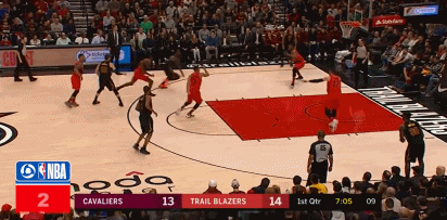 詹姆斯（对阵开拓者）