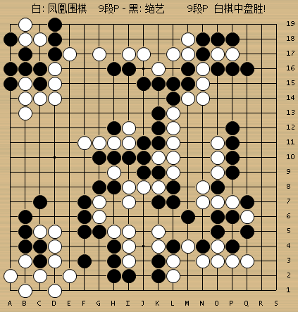 贝瑞基因杯世界人工智能围棋大赛决赛三番棋战罢,凤凰围棋2-1战胜绝艺