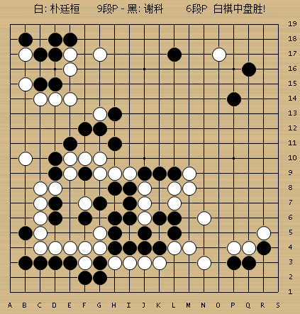 动图棋谱-柯洁险胜金志锡