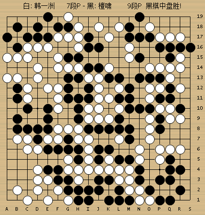 动图棋谱-棋圣战古力胜范胤 檀啸击败韩一洲