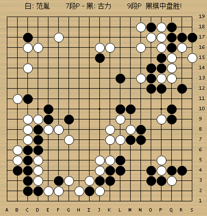 动图棋谱-棋圣战古力胜范胤 檀啸击败韩一洲