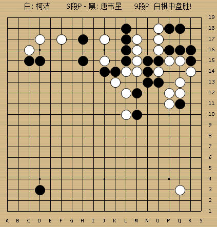 动图棋谱-阿含杯柯洁胜唐韦星 时越胜党毅飞