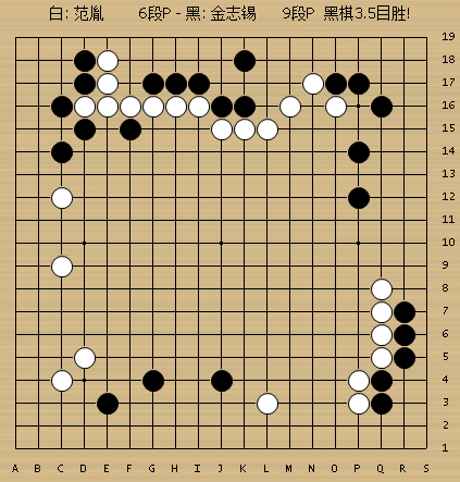 动图棋谱-三星杯范胤负金志锡 曹潇阳负崔哲瀚