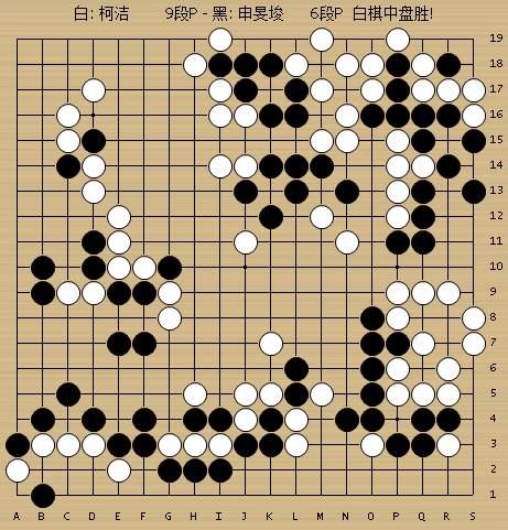 动图棋谱-围甲10轮柯洁完胜申旻埈 芈昱廷击败檀啸