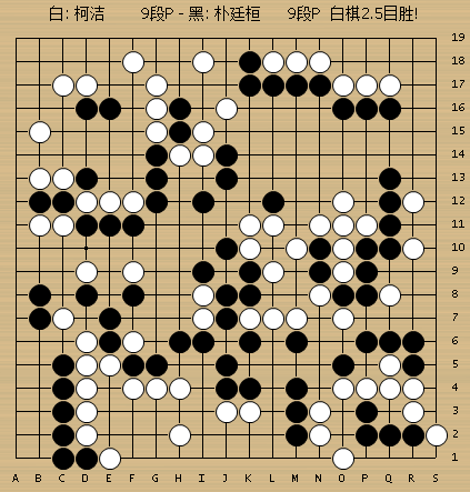 柯洁执白vs朴廷桓(201-252)
