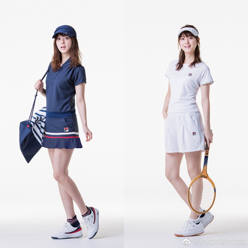 日本女星佐佐木希为运动品牌拍写真