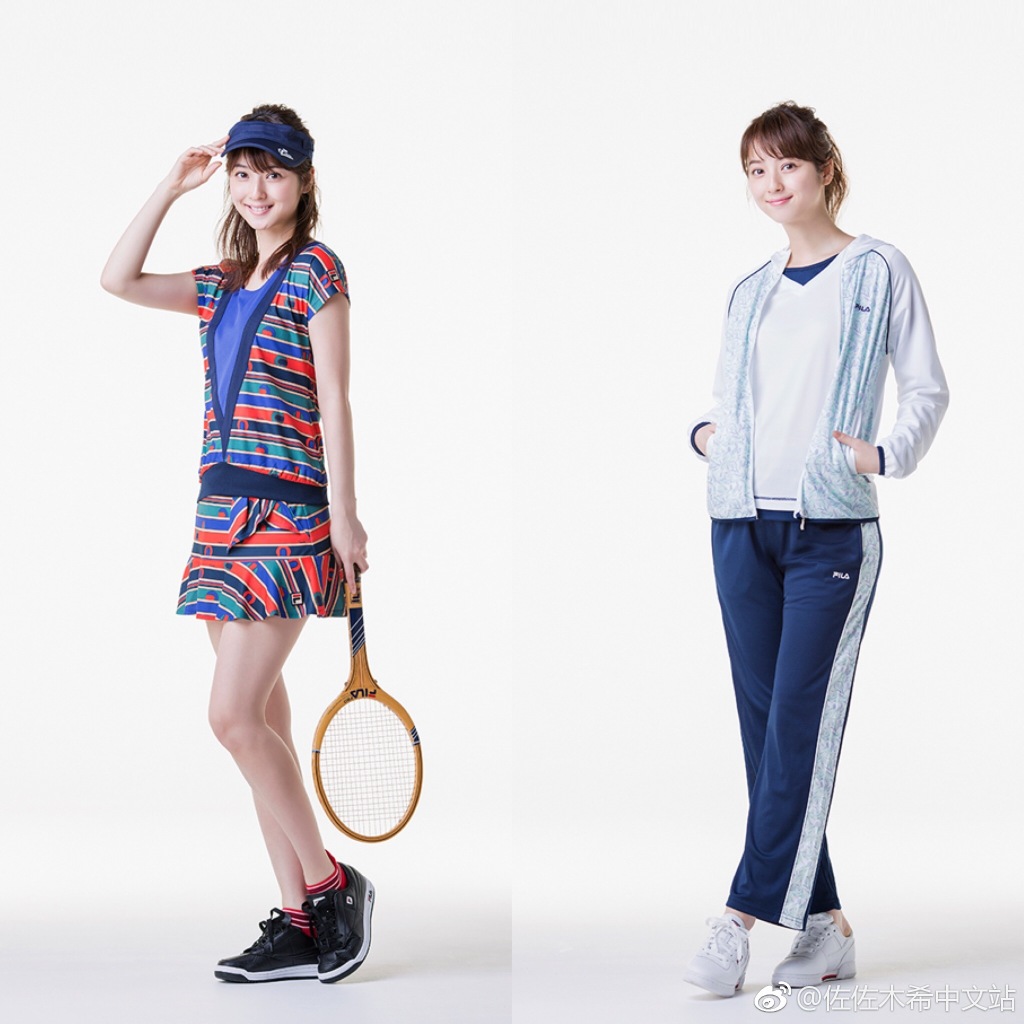 日本女星佐佐木希为运动品牌拍写真