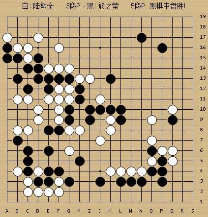 动图棋谱-柯洁激战胜李喆 於之莹胜陆敏全