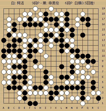 动图棋谱-柯洁胜申旻埈 朴廷桓胜李东勋
