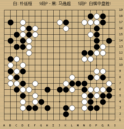 动图棋谱-柯洁负范蕴若 朴廷桓胜马逸超