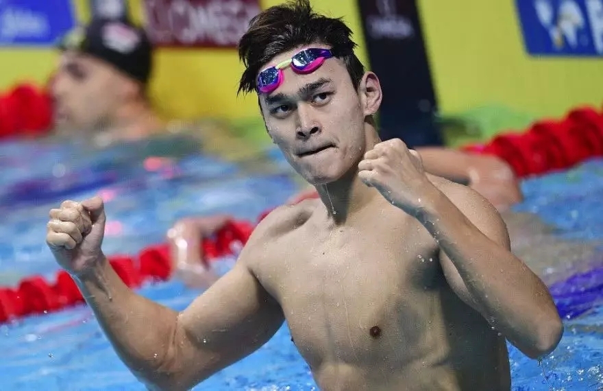 中国游泳名将孙杨在东京奥运会上获得两枚金牌