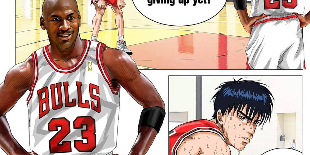 当nba遇上灌篮高手 乔丹大战流川枫