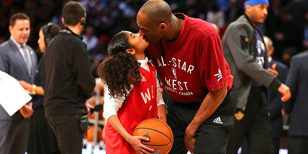 那年全明星赛上的科比和gigi