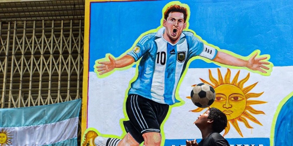世界各地足球涂鸦墙欣赏