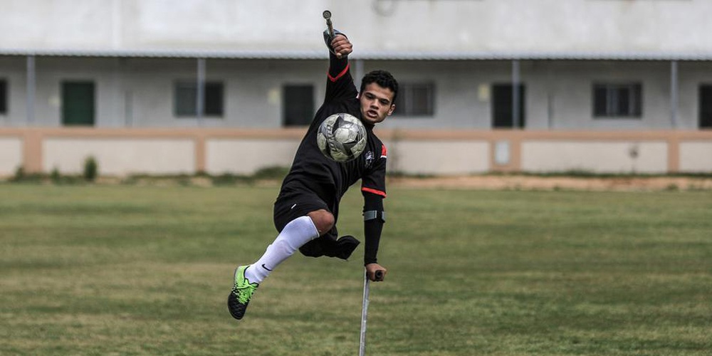 巴勒斯坦截肢青年足球赛