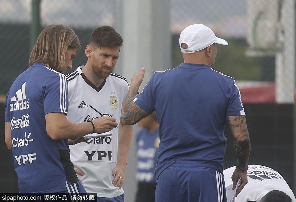 阿根廷队训练备战世界杯