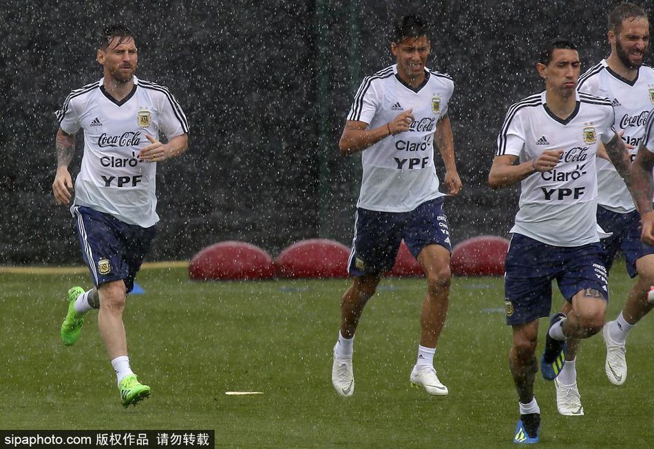 阿根廷队训练备战世界杯