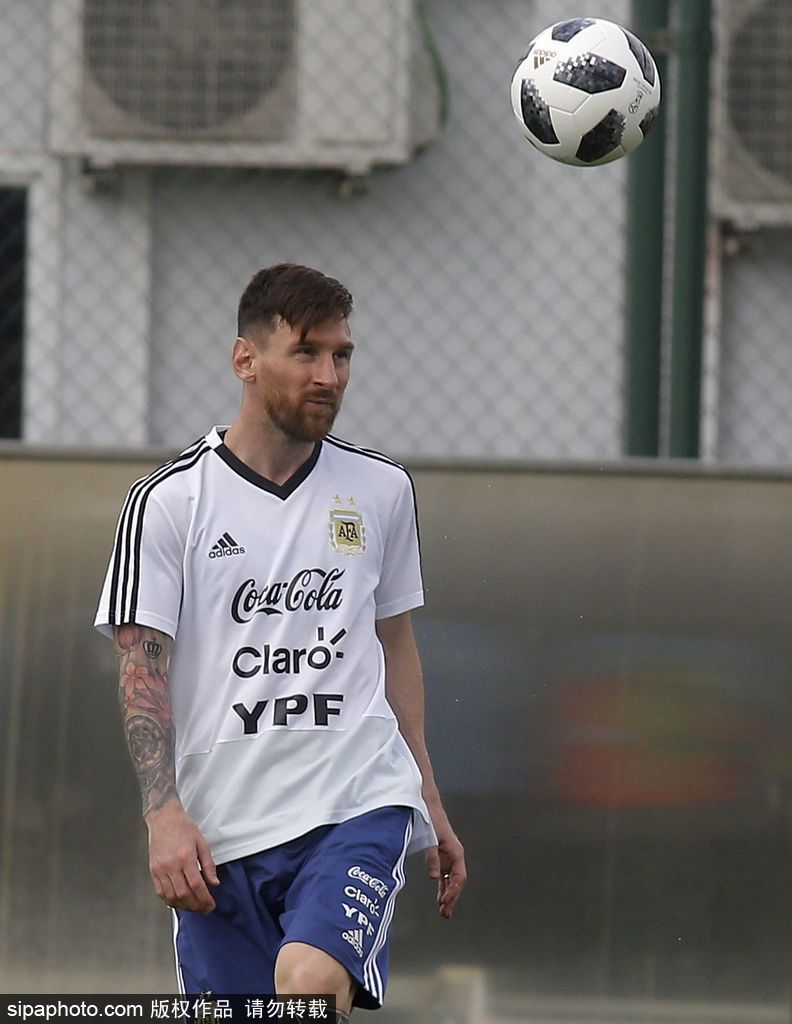 阿根廷队训练备战世界杯