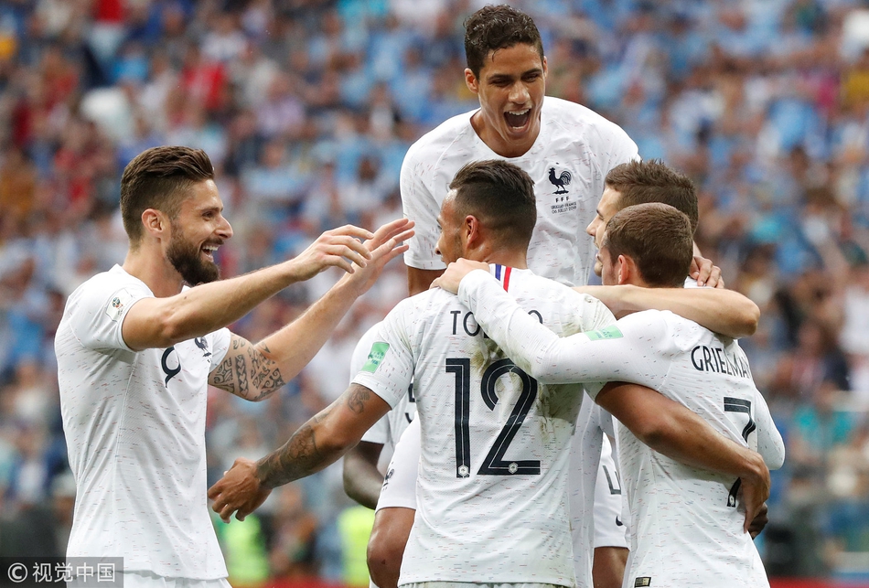 [1/4决赛]法国2-0乌拉圭