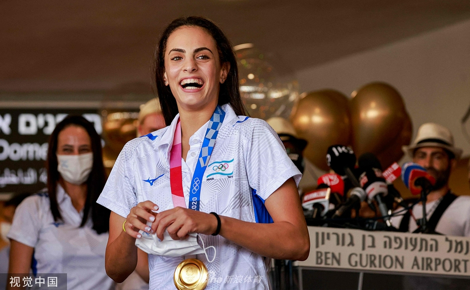 以色列艺术体操奥运冠军载誉回国