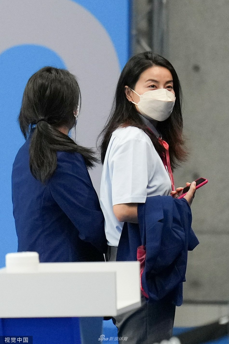 郭晶晶亮相东京奥运会现场